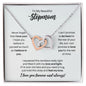 To My Stepmom Necklace - Promise to Love You - Motivational Graduation Gift - Stepmom Birthday Gift - Christmas Gift Polished Stainless Steel & Rose Gold Finish / Standard Box