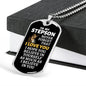 To My Stepson Lion Dog Tag Necklace - Never Forget I Love You - Motivational Graduation Gift - Stepson Birthday Gift - Christmas Gift