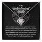 To My Unbiological Sister Necklace Gift - Branches on the Same Tree - Motivational Graduation, Birthday, Christmas, Wedding Gift 14K White Gold Finish / Standard Box