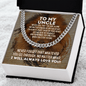 To My Uncle Cuban Link Chain Necklace - Motivational Gift for Uncle's Graduation - Uncle Wedding Gift - Birthday Gift for Uncle