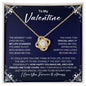 To My Valentine Necklace - My Missing Piece - Valentine's Day Anniversary Gift - Girlfriend Wife Fiancee Soulmate Birthday Christmas Gift 18K Yellow Gold Finish / Standard Box