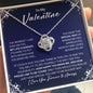 To My Valentine Necklace - My Missing Piece - Valentine's Day Anniversary Gift - Girlfriend Wife Fiancee Soulmate Birthday Christmas Gift