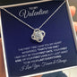 To My Valentine Necklace - You're the One - Gift for Valentine - Valentine's Day, Anniversary Gift, Birthday Gift