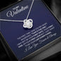 To My Valentine Necklace - You're the One - Gift for Valentine - Valentine's Day, Anniversary Gift, Birthday Gift