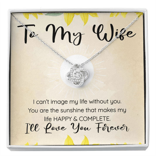 To My Wife Gift - Gift to Wife from Husband - Necklace for Wife Anniversary, Mother's Day, Wife Birthday