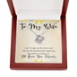 To My Wife Gift - Gift to Wife from Husband - Necklace for Wife Anniversary, Mother's Day, Wife Birthday