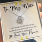 To My Wife Gift - Gift to Wife from Husband - Necklace for Wife Anniversary, Mother's Day, Wife Birthday Two Toned Box