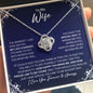 To My Wife Necklace - My Missing Piece - Valentine's Day Anniversary Gift - Wife Romantic Birthday Christmas Gift
