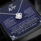 To My Wife Necklace - My Missing Piece - Valentine's Day Anniversary Gift - Wife Romantic Birthday Christmas Gift