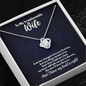 To My Wife Necklace - Valentine's Day Gift, Anniversary Gift, Wedding Gift for Wife