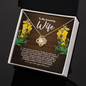 To My Wife Necklace - Wedding Gift - Wife Anniversary Gift - Birthday Jewelry for Wife - Wife Christmas Gift - Valentine's Day Gift