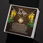 To My Wife Necklace - Wedding Gift - Wife Anniversary Gift - Birthday Jewelry for Wife - Wife Christmas Gift - Valentine's Day Gift