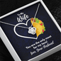 To My Wife Necklace - You Are the Only Meat for My Taco - Funny Anniversary or Valentine's Day Gift