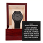 To My Work Husband Men's Wooden Watch - Always Remember Motivational Graduation Gift - Work Husband Wedding Gift - Birthday Gift