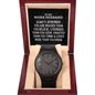 To My Work Husband Men's Wooden Watch - Always Remember Motivational Graduation Gift - Work Husband Wedding Gift - Birthday Gift