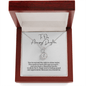 To Our Daughter Necklace - Mother's Day Jewelry Gift for Daughter Mahogany Style Luxury Box w/LED