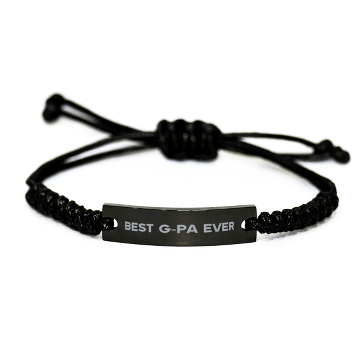 Unique G-Pa Black Rope Bracelet, Best G-Pa Ever, Gift for G-Pa