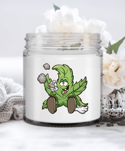 Weed Smoking Joint, Funny Marijuana Candles for Friends, Cannabis Birthday Present, Funny Weed Gift Candle
